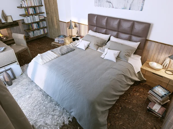 Camera da letto stile moderno — Foto Stock