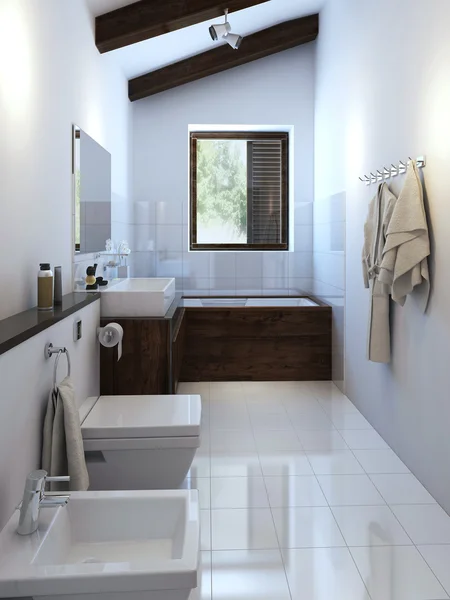 현대적인 스타일의 화장실 — 스톡 사진