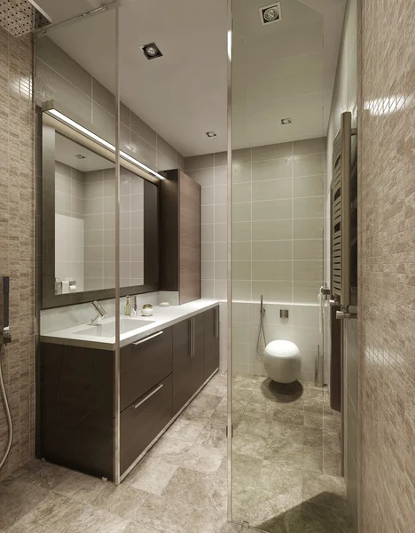 Salle de bain dans un style moderne — Photo