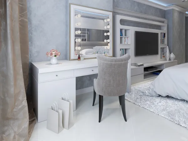 Luxury bedroom interior — Stock Photo, Image