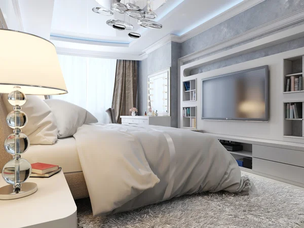 Luxe slaapkamer interieur — Stockfoto
