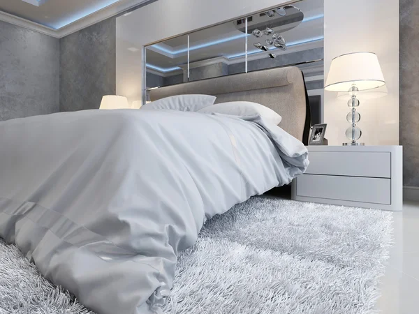 Luksusowe wnętrze sypialni — Zdjęcie stockowe