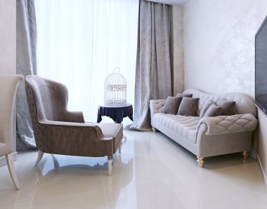  salon alanı, art deco tarzı