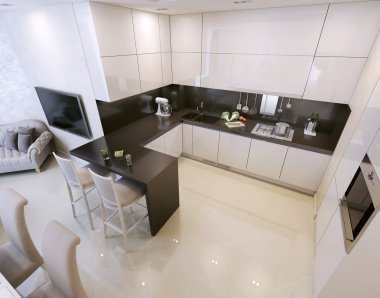 mutfak iç, modern tarzı