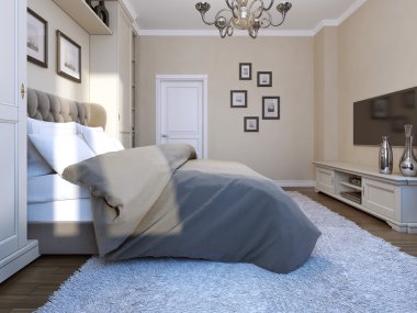 Yatak odasında modern tarz