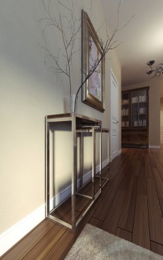Lüks oturma odası, Art Deco tarzı 