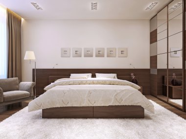 yatak odası iç modern tarzı