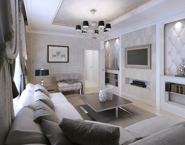 oturma odası, art deco tarzı, Klasik stil