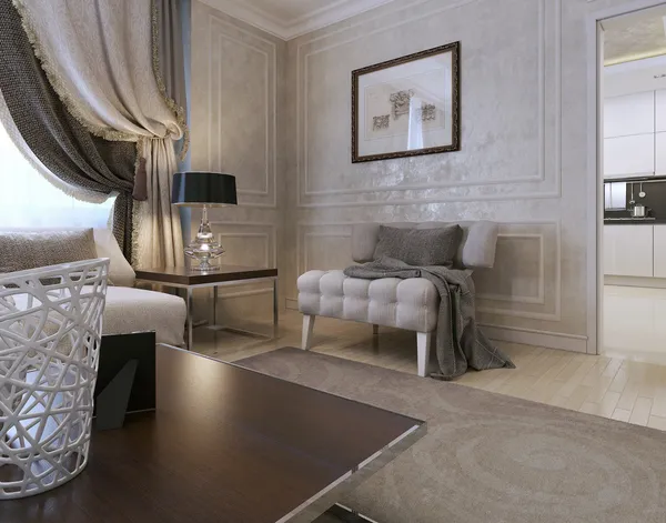 oturma odası, art deco tarzı, Klasik stil