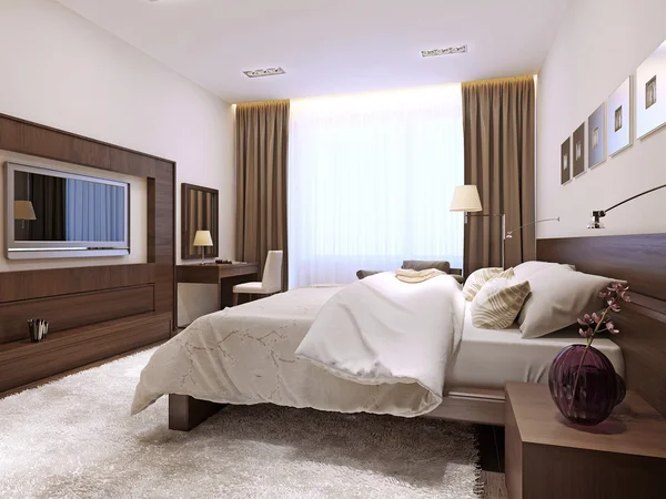 Bedroom interior in modern style — Stock Photo, Image