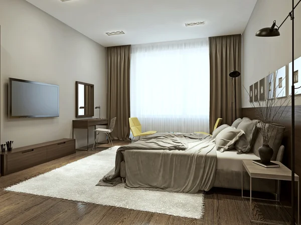 Bedroom interior in contemporary style — Stock Photo, Image