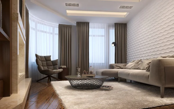 Living room in a modern style — Stock Image Living room in a modern style Royalty Free Stock Photos
