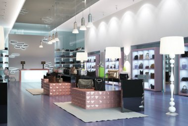 Interior of a modern store