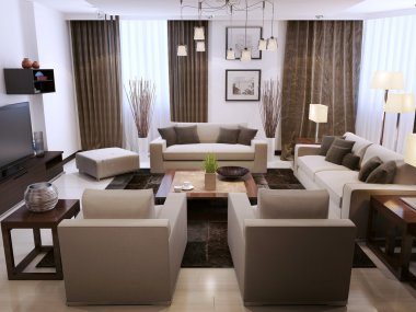 Oturma odası modern iç