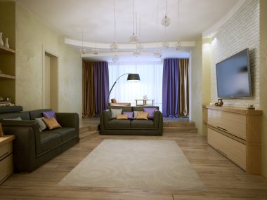 oturma odası modern bir tarz