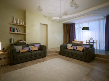 oturma odası modern bir tarz
