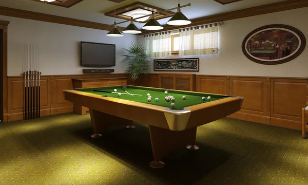 Billard intérieur — Photo