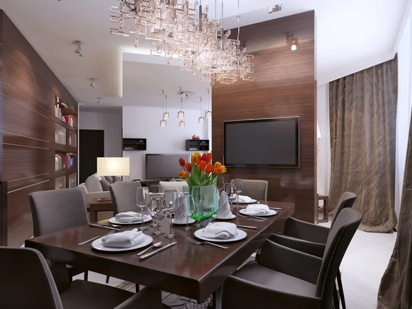 Dining room modern interieur — Stockfoto