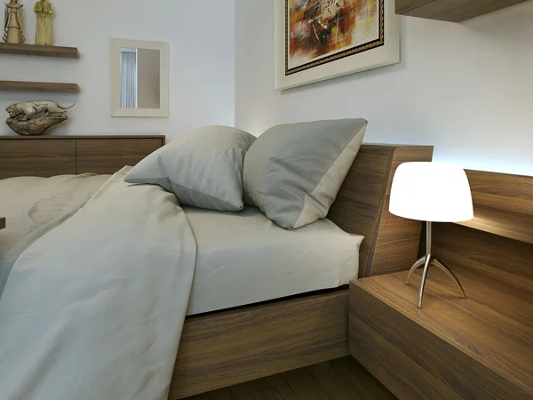 Yatak odası modern iç — Stok fotoğraf