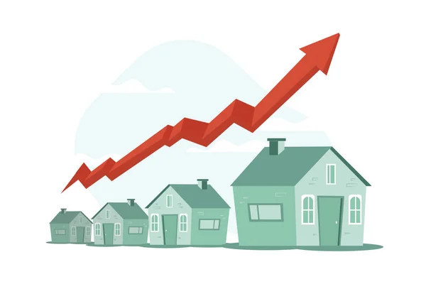 Property Insurance Illustration Concept Flat Illustration Isolated White Background — Stock Vector