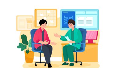 medical concept cartoon vector illustration