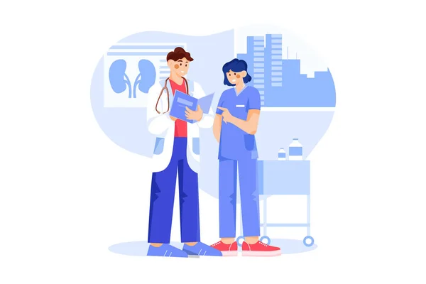 Doctors Medical Care Vector Illustration Design — Image vectorielle