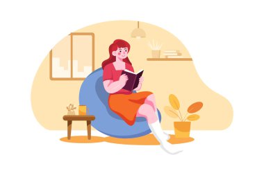 Eğitim Kaynakları Illustration konsepti. Düz illüstrasyon beyaz arkaplanda izole edildi.