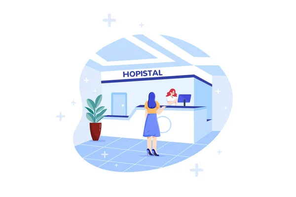 Healthcare Medical Illustration Concept Flat Illustration Isolated White Background — Stock Photo, Image