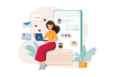 Bir çift online randevu uygulaması aracılığıyla bir eşleşme buldu.