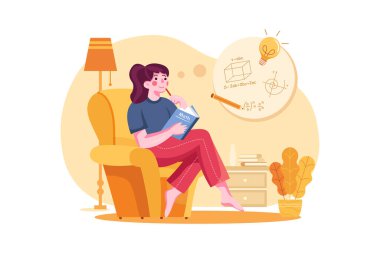 Eğitim Kaynakları Illustration konsepti. Düz illüstrasyon beyaz arkaplanda izole edildi