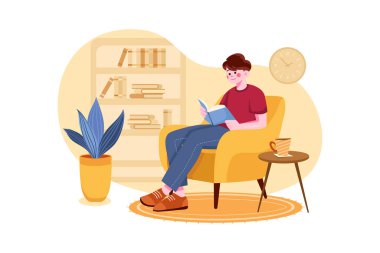 Eğitim Kaynakları Illustration konsepti. Düz illüstrasyon beyaz arkaplanda izole edildi