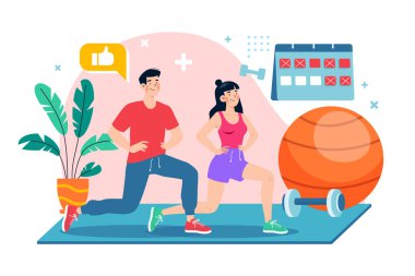 People are exercising to stay healthy