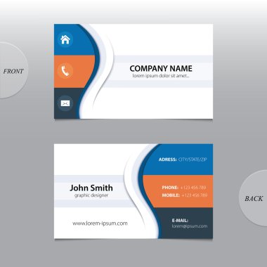 Vector abstract business cards.  clipart