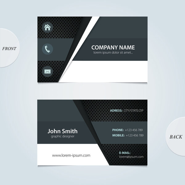 Vector abstract business cards. 