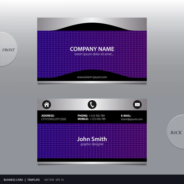 抽象的な名刺ベクトルします。. — ストックベクタ