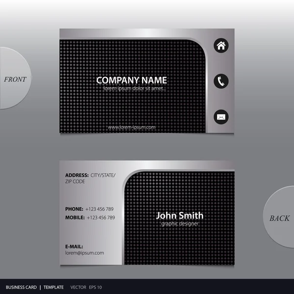 Carte de visite abstraite vectorielle . — Image vectorielle