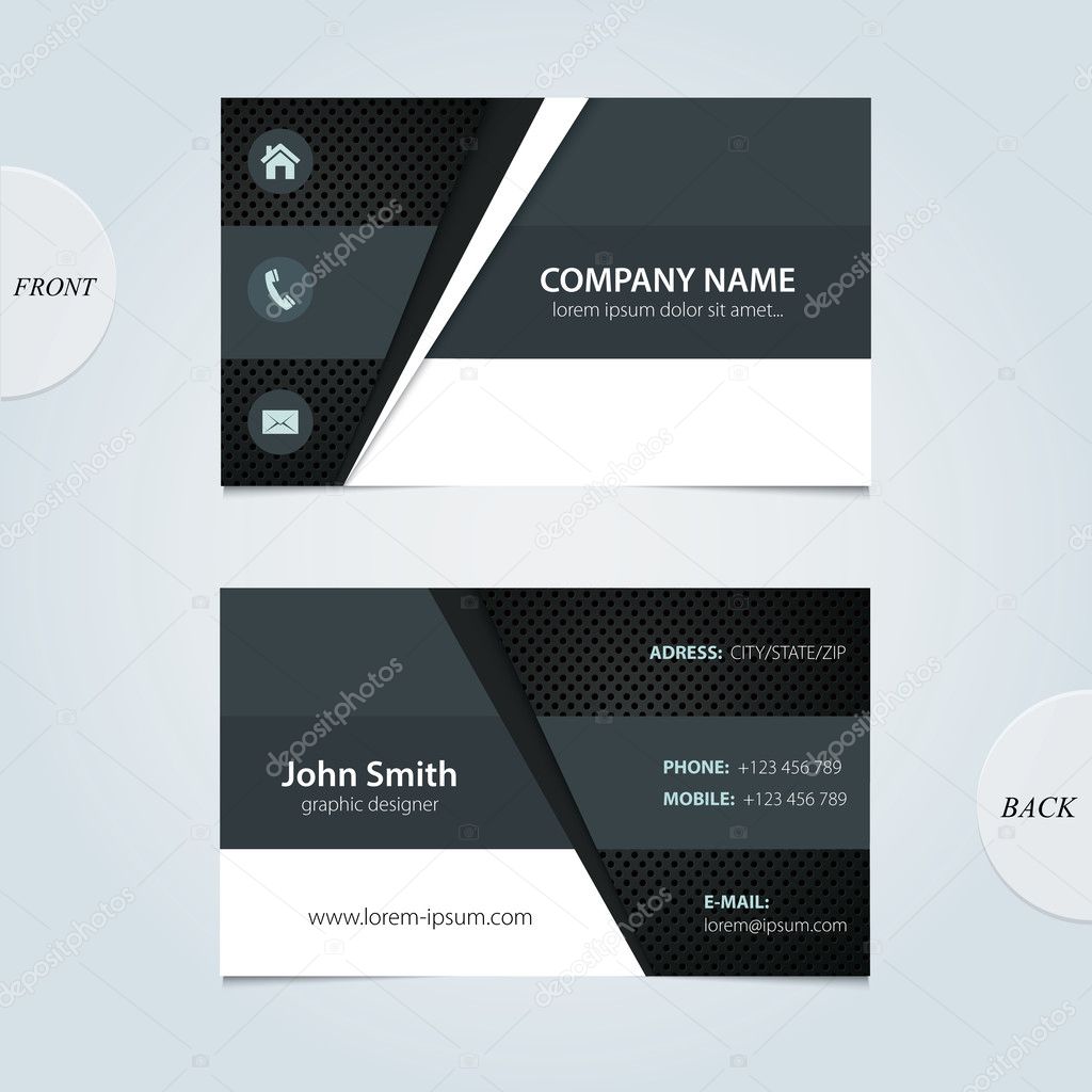 Vector abstract business cards. 