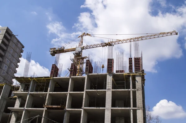 House construction, crane — Stock Photo, Image