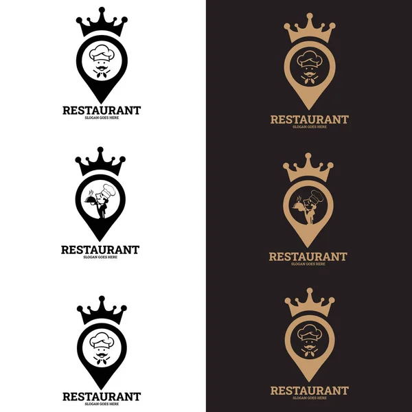 Ресторан Resto Подходит Логотипа Компании Печати Цифровой Значок Приложения Другие — стоковый вектор