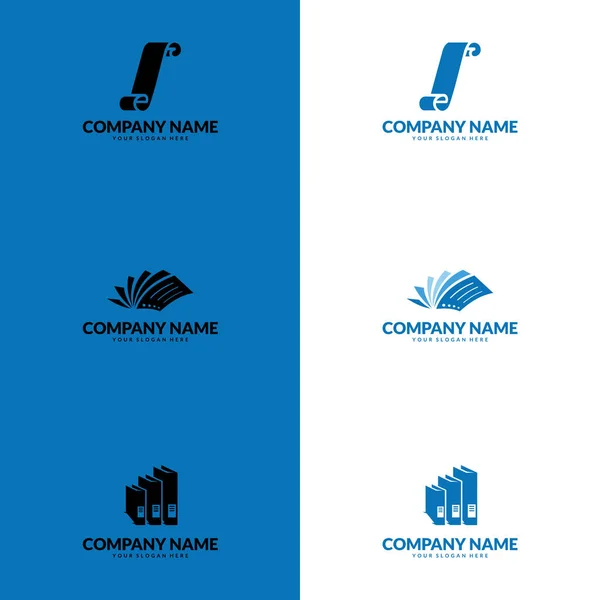 Documento Papel Vetor Logotipo Logo Vector Software Developer Accounting Finance — Vetor de Stock