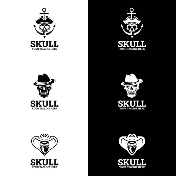 Skull Logo Icon Skull Illustration Vector Skeleton Suitable Company Logo — Stock Vector