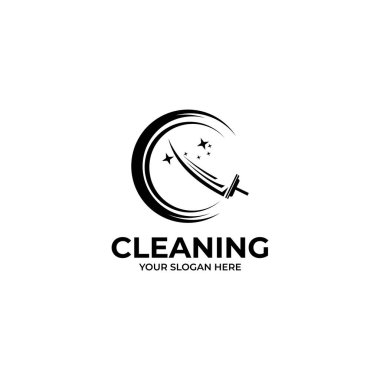 cleaning clean service logo. Creative cleaning logo template design.