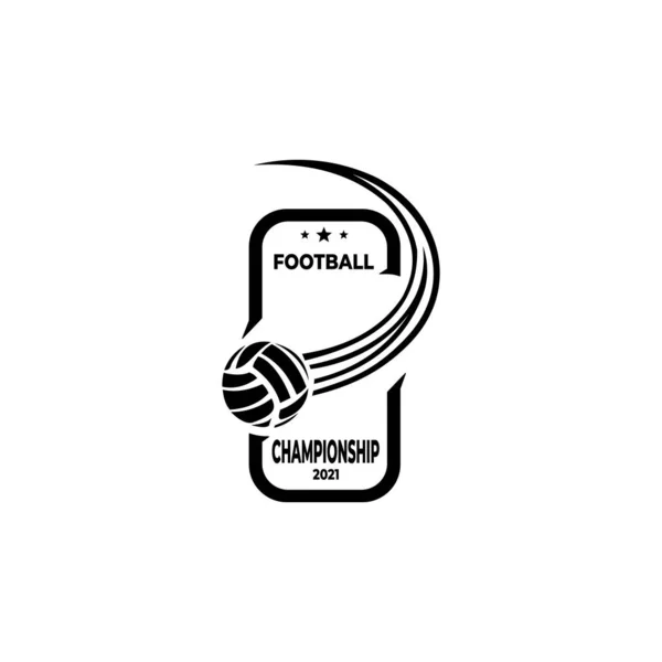 Vector Volleyball Logo Sport Badge Tournament Championship — Stock Vector