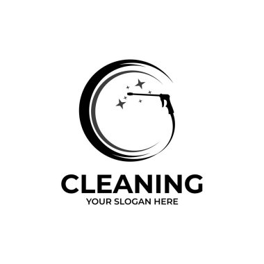 cleaning clean service logo. Creative cleaning logo template design.