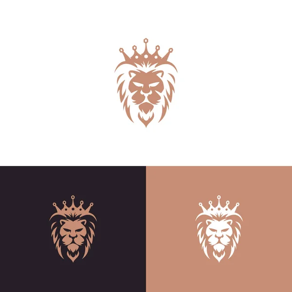 Lion Logo Design Vector Template Our Business — Vetor de Stock