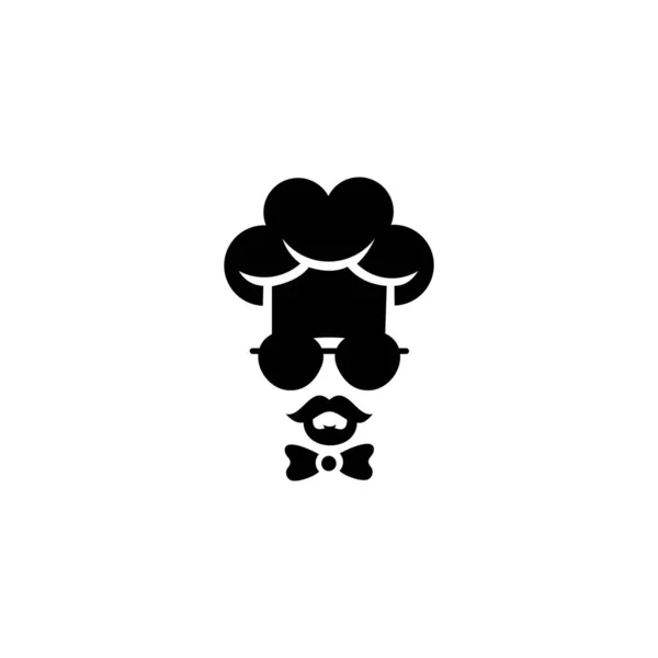 Шеф Повар Векторном Логотипе Кулинарной Шляпы Икона Символ Меню Ресторана — стоковый вектор