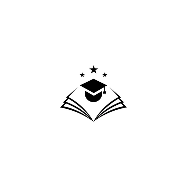 Design Ícone Logotipo Educação Adequado Para Logotipo Empresa Impressão Digital — Vetor de Stock