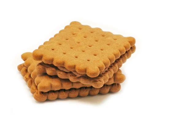 Biscuits with chocolate — Stock Photo, Image