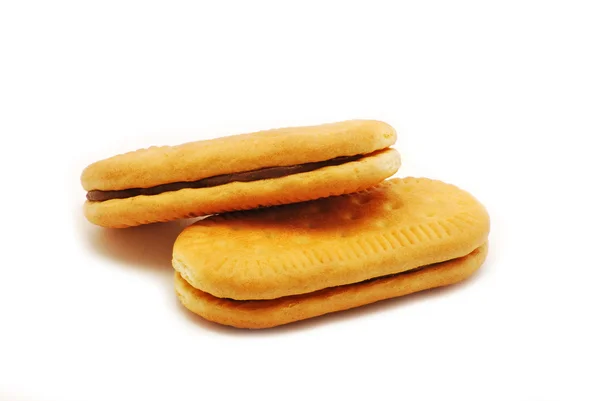 Biscuit with cocoa cream — Stock Photo, Image