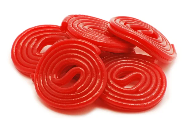 Red spiral jellies — Stock Photo, Image